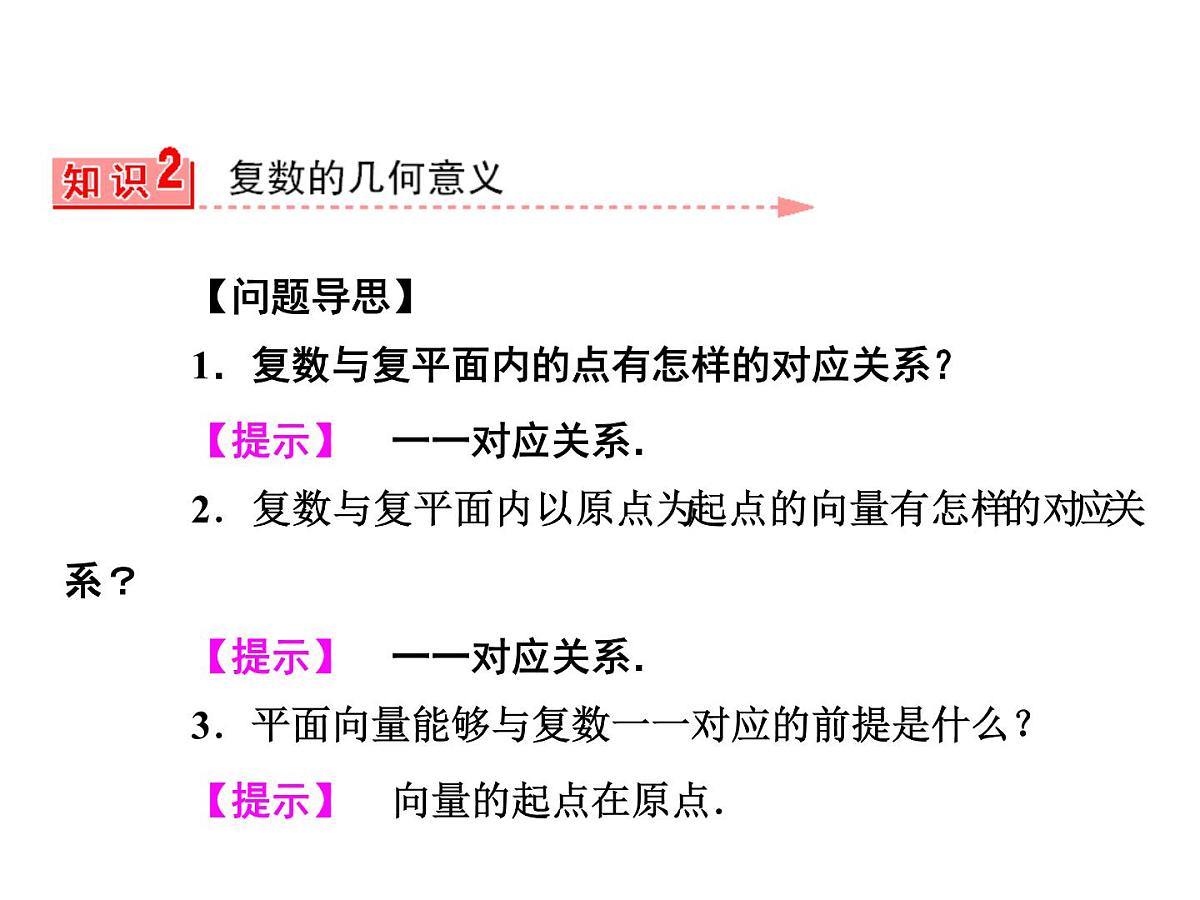 人教课标B版高中数学选修2-2 3-1-3《复数的几何意义》-课件第8页