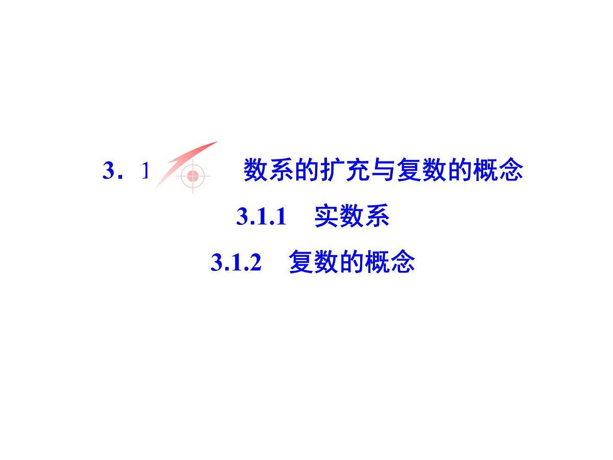 人教课标B版高中数学选修2-2 3-1《实数系、复数的概念》 教学课件第2页