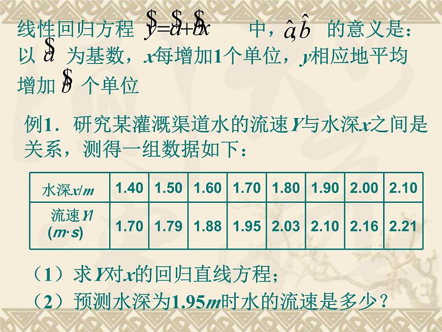 人教课标B版高中数学选修2-3 3-2《回归分析》 课件第7页