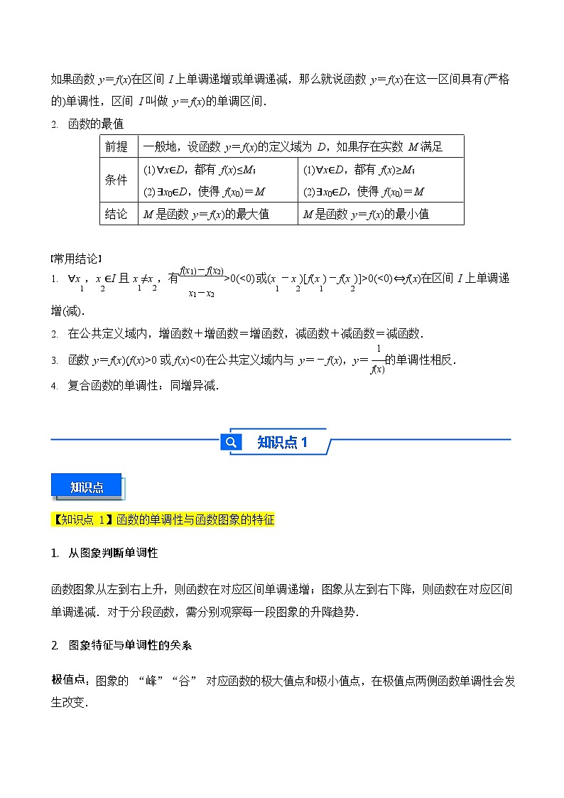 第7讲 函数的单调性与最值 - -2026年高考数学一轮复习基础梳理练习第2页