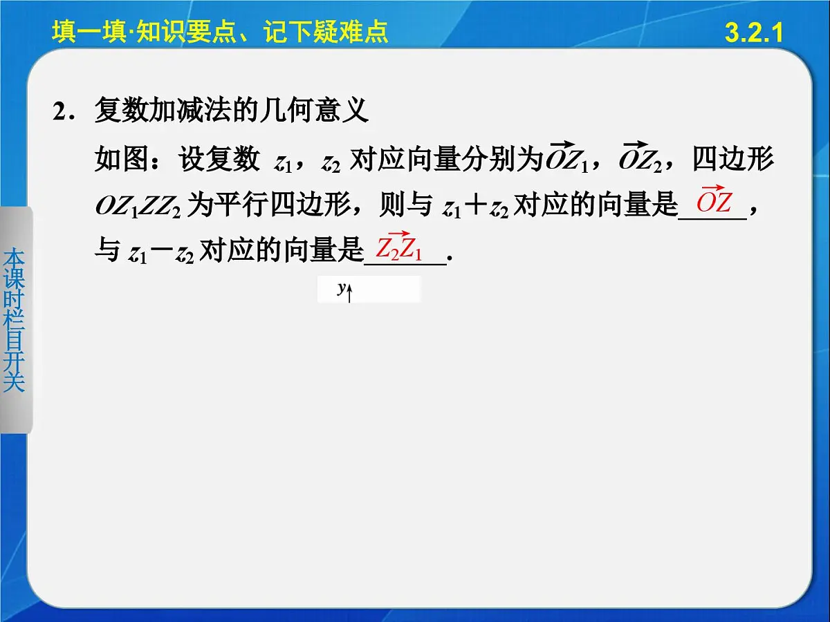 人教课标B版高中数学选修2-2 3-2-1《复数的加法与减法》-课件第4页