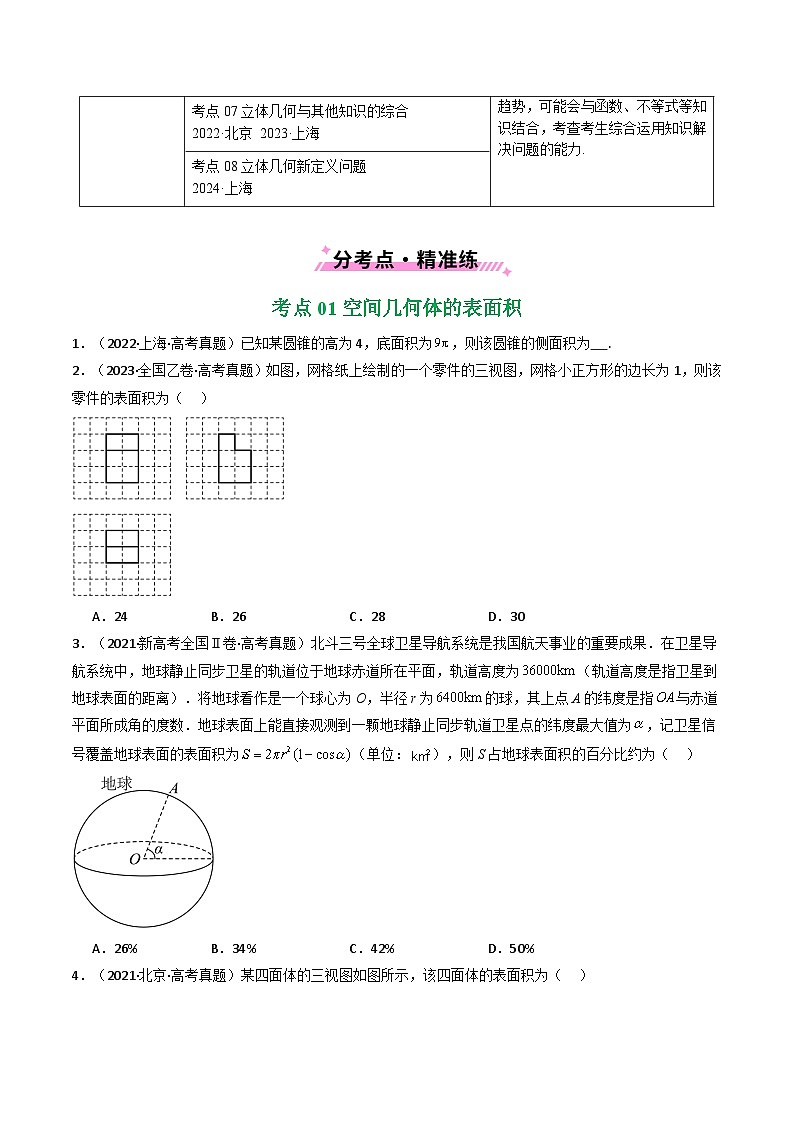专题13 空间向量与立体几何（选填题）8种常见考法归类（原卷版）第2页