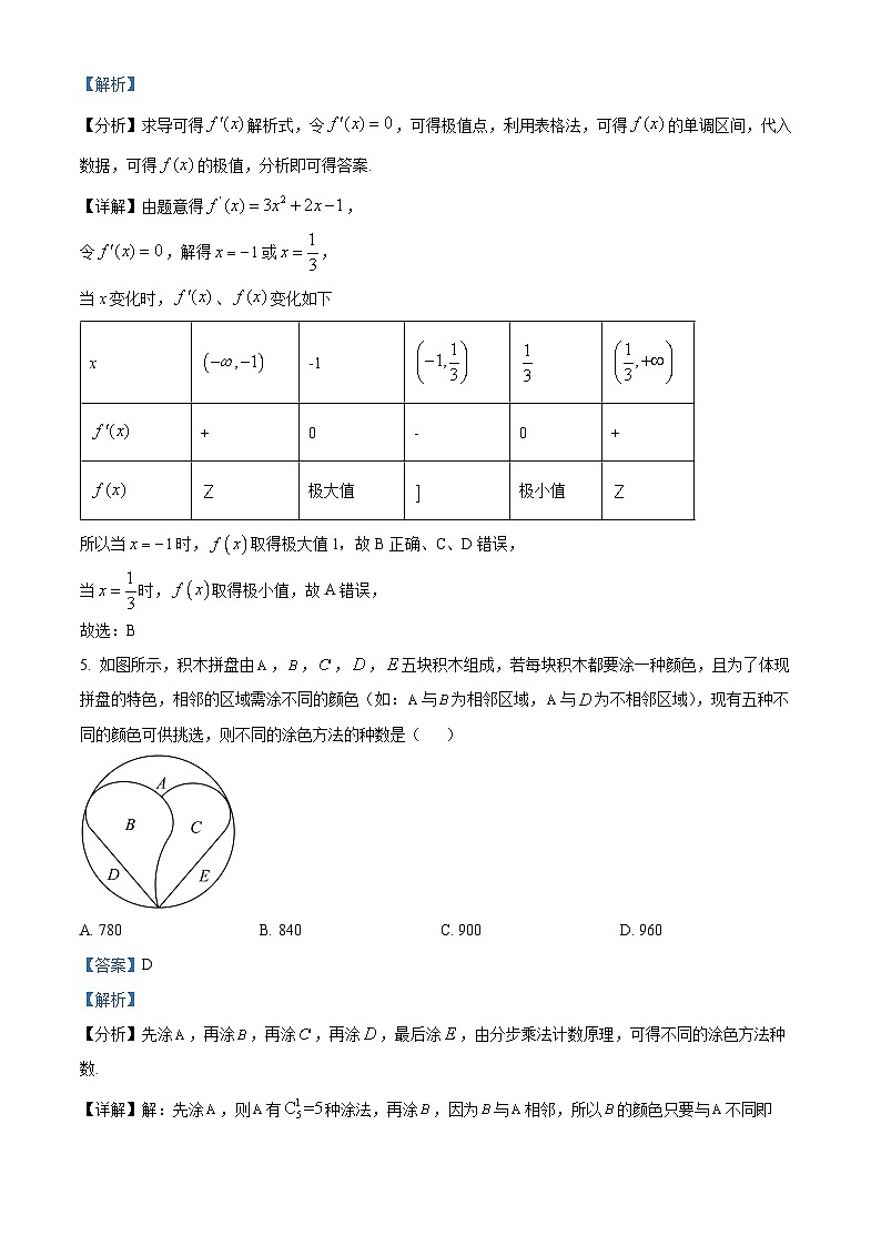 湖北省孝感市部分高中联考2024-2025学年高二下学期7月期末数学试题 Word版含解析第3页
