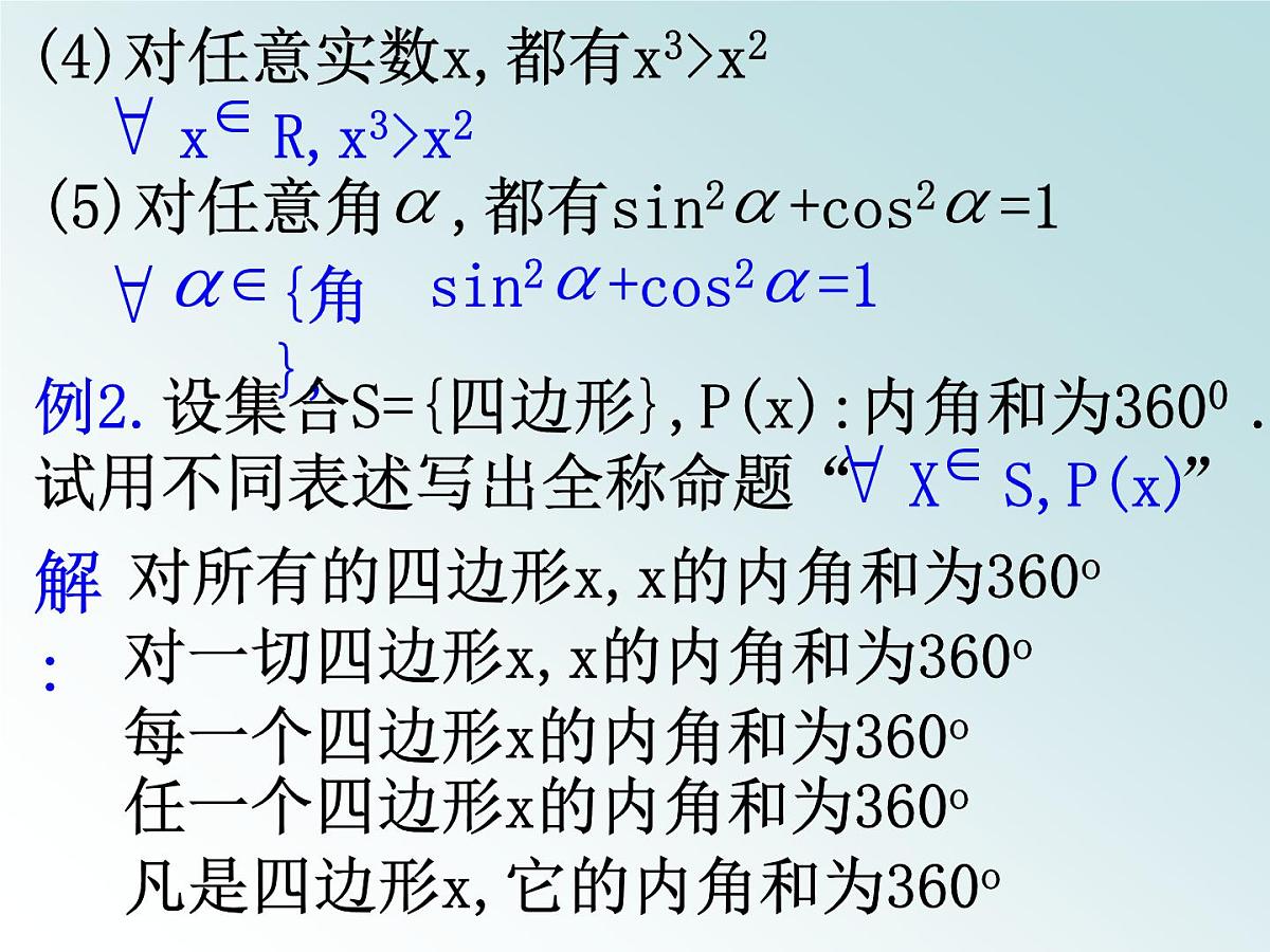 人教课标B版高中数学选修2-1 1-1-2《量词》课件第8页