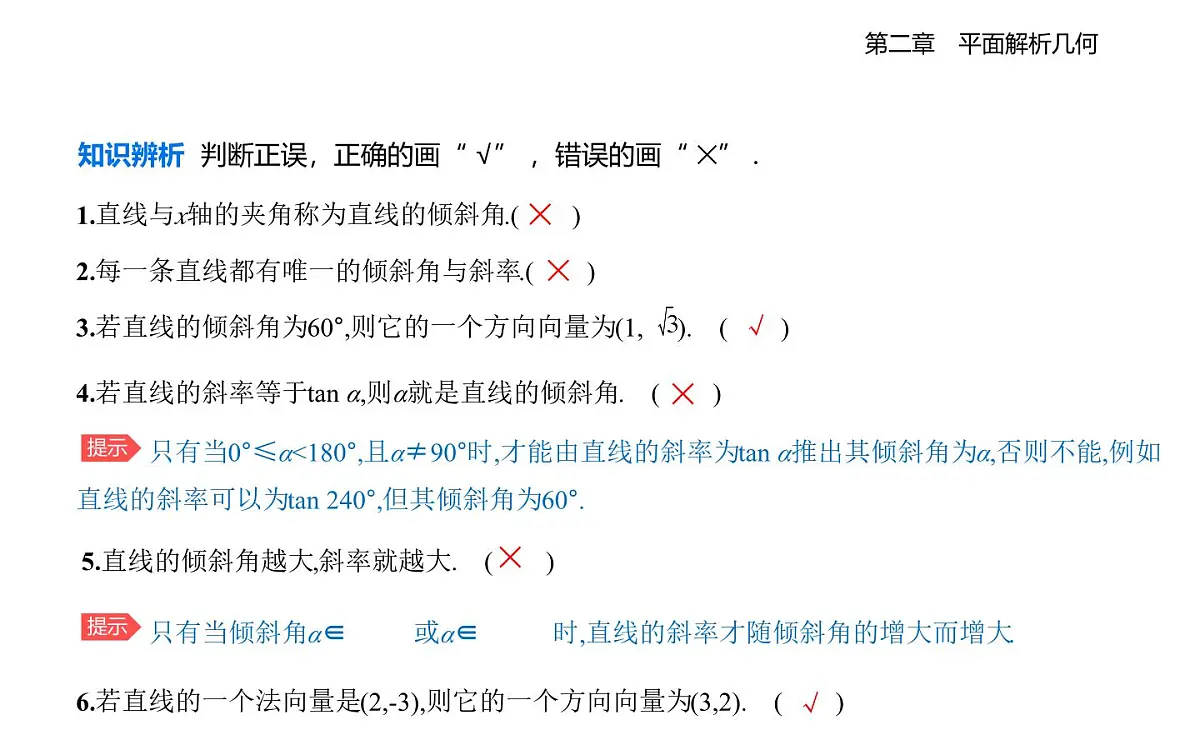 2.2.1 直线的倾斜角与斜率知识点串讲课件-人教 B版高二上册数学（选必一）第4页