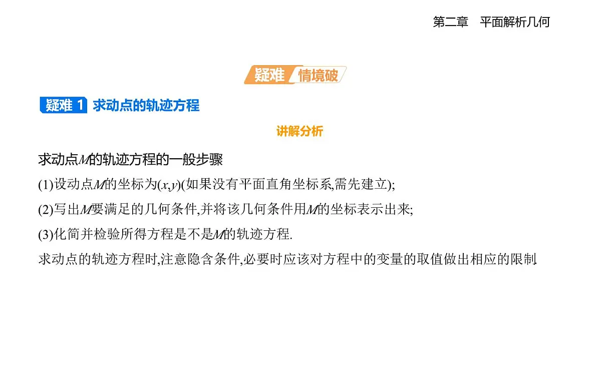 2.4 曲线与方程知识点串讲课件-人教 B版高二上册数学（选必一）第3页