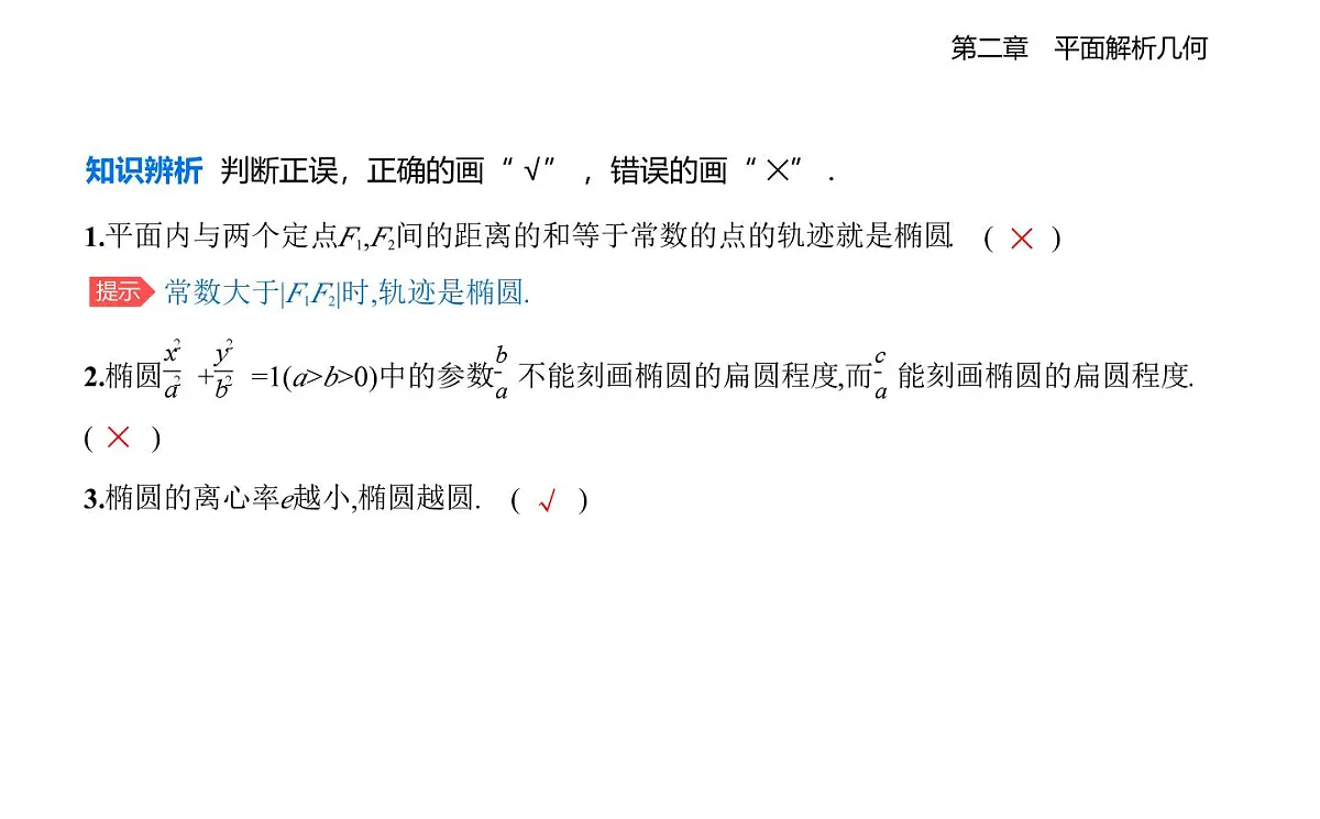 2.5 椭圆及其方程知识点串讲课件-人教 B版高二上册数学（选必一）第5页