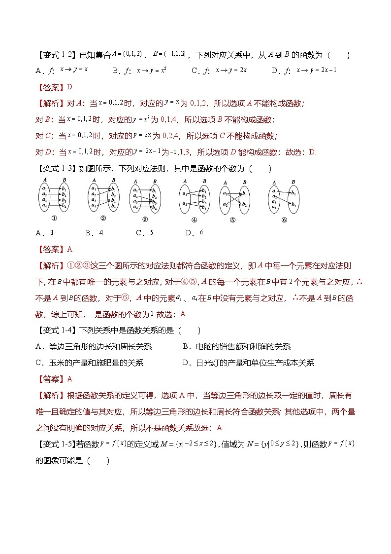 人教A版必修一高一数学上册考点归纳同步讲与练 第三章：函数的概念与性质重点题型复习+单元检测（解析版）第2页