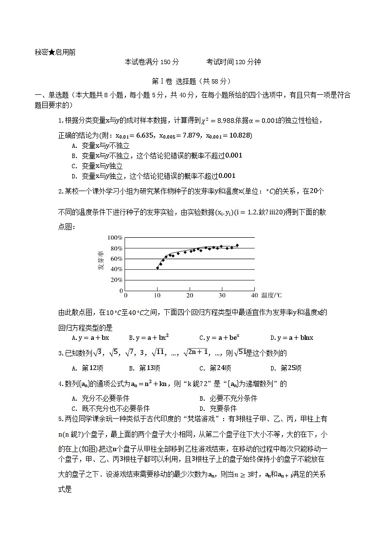 辽宁省2024_2025学年高二数学下学期6月质量监测试题第1页