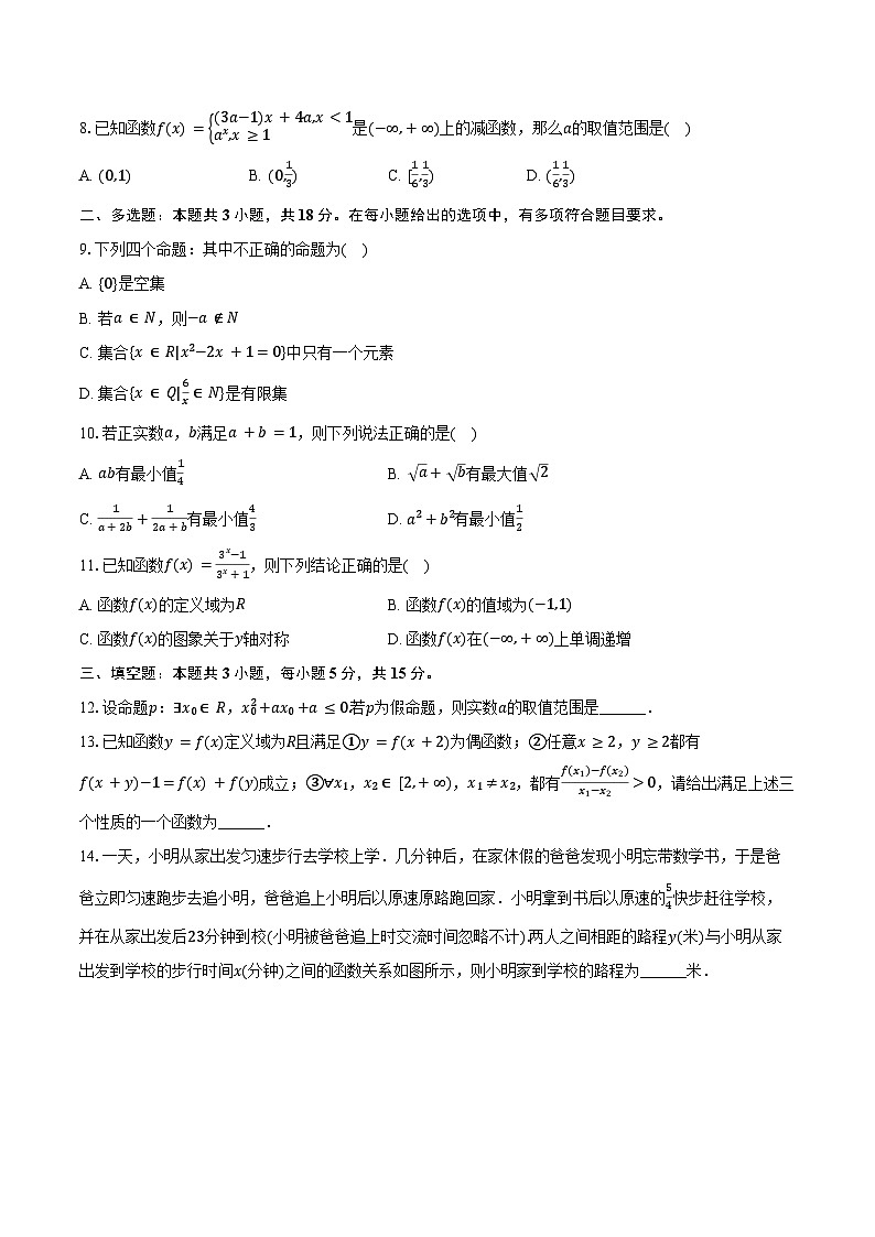 2024-2025学年河北省石家庄市晋州一中高一（下）期中数学试卷（含答案）第2页