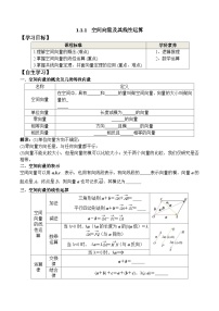 人教A版 (2019)选择性必修 第一册空间向量及其运算习题