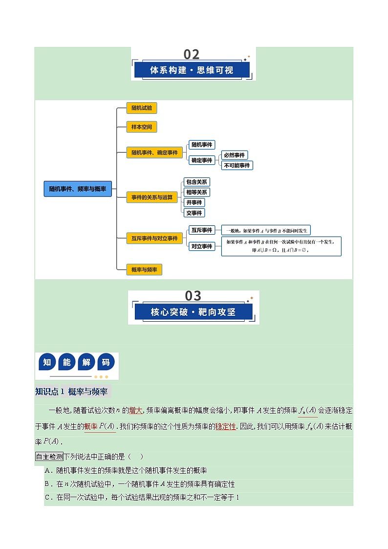 第04讲 随机事件、频率与概率（复习讲义）（全国通用）（解析版）【上好课】2026年高考数学一轮复习讲练测（全国通用）第3页