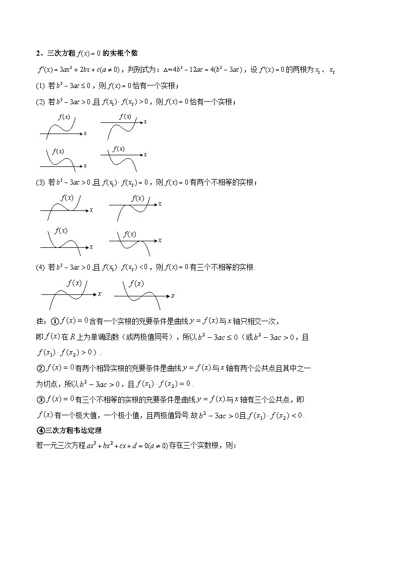 重难点培优04 三次函数的图像与性质（复习讲义）（全国通用）（原卷版）【上好课】2026年高考数学一轮复习讲练测（全国通用）第2页