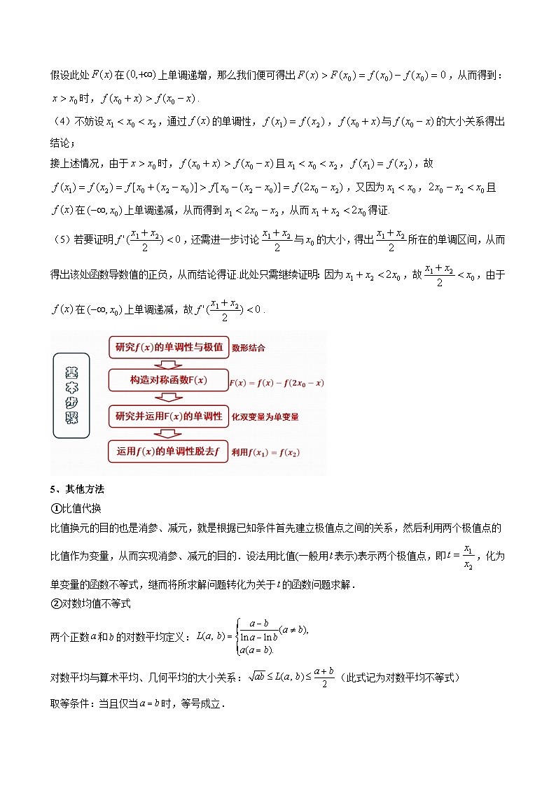 重难点培优08 导数中的极值点偏移、拐点偏移问题（复习讲义）（全国通用）（原卷版）【上好课】2026年高考数学一轮复习讲练测（全国通用）第3页