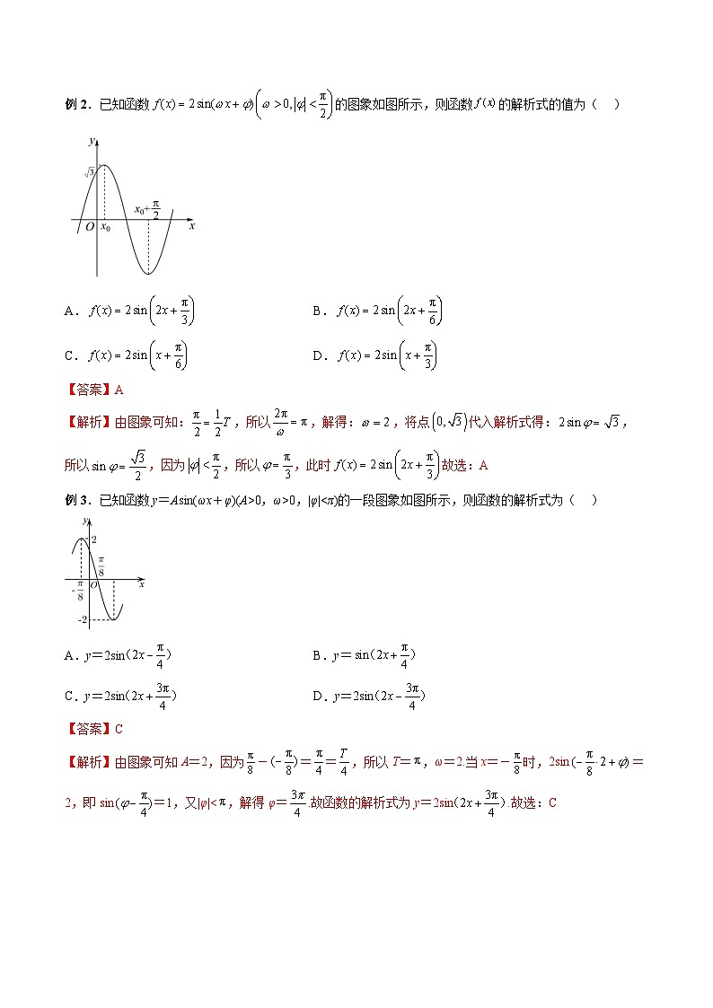 （人教A版）必修一高一数学上册同步题型讲练+同步检测5.6 函数y＝Asin(ωx＋φ)（教师版）第3页