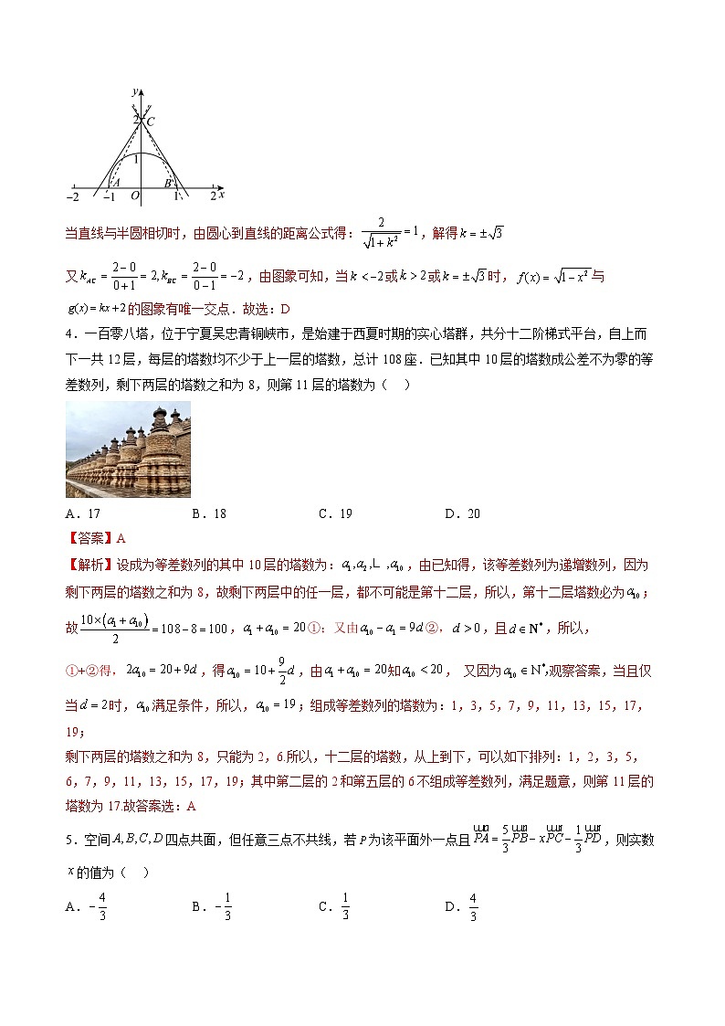 （人教A版）选择性必修一高二数学上册 期末考试押题卷02（考试范围：选择性必修第一、二册）（解析版）第2页