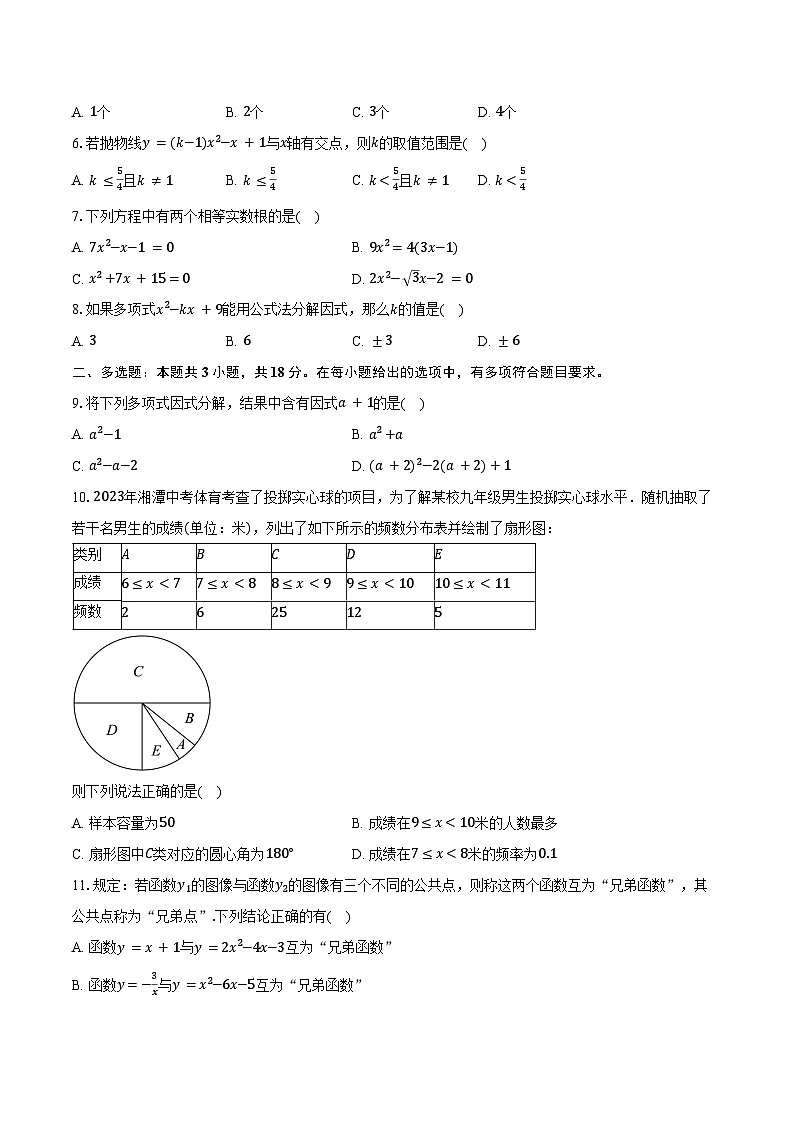 2025-2026学年河北省承德市双滦区实验中学高一上学期开学考试数学测试卷（含答案）第2页