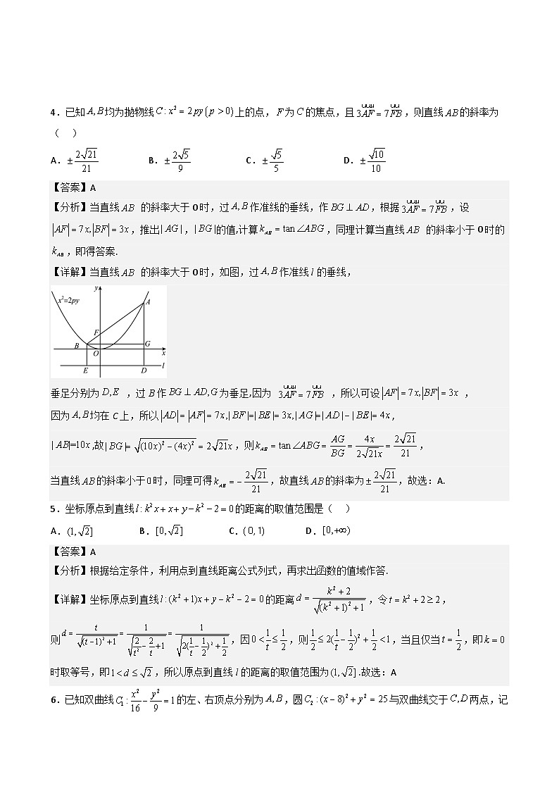 （人教A版）选择性必修一高二数学上册 综合检测必刷密卷（培优卷）(解析版)第3页