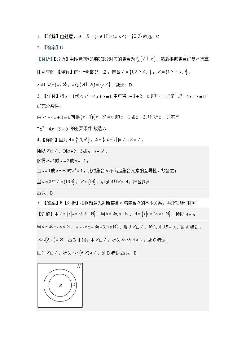 高一数学试题答案(新)第1页