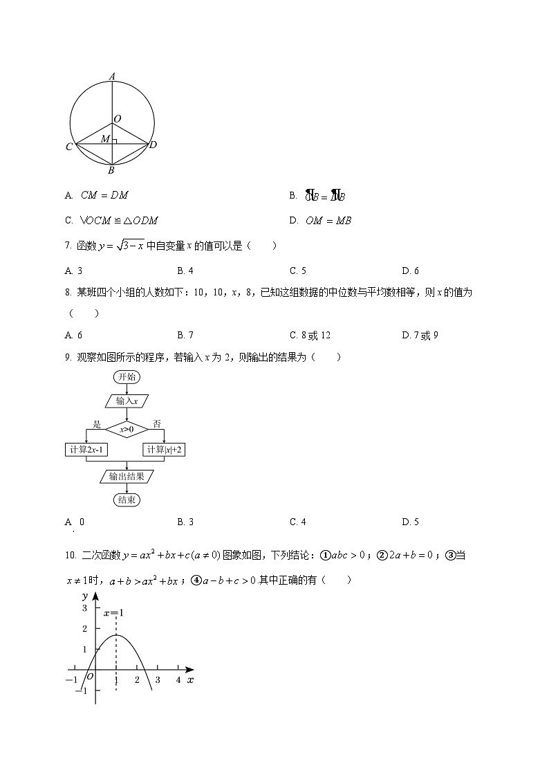 四川省内江市第一中学2025~2026学年高一上学期开学测试数学试卷第2页