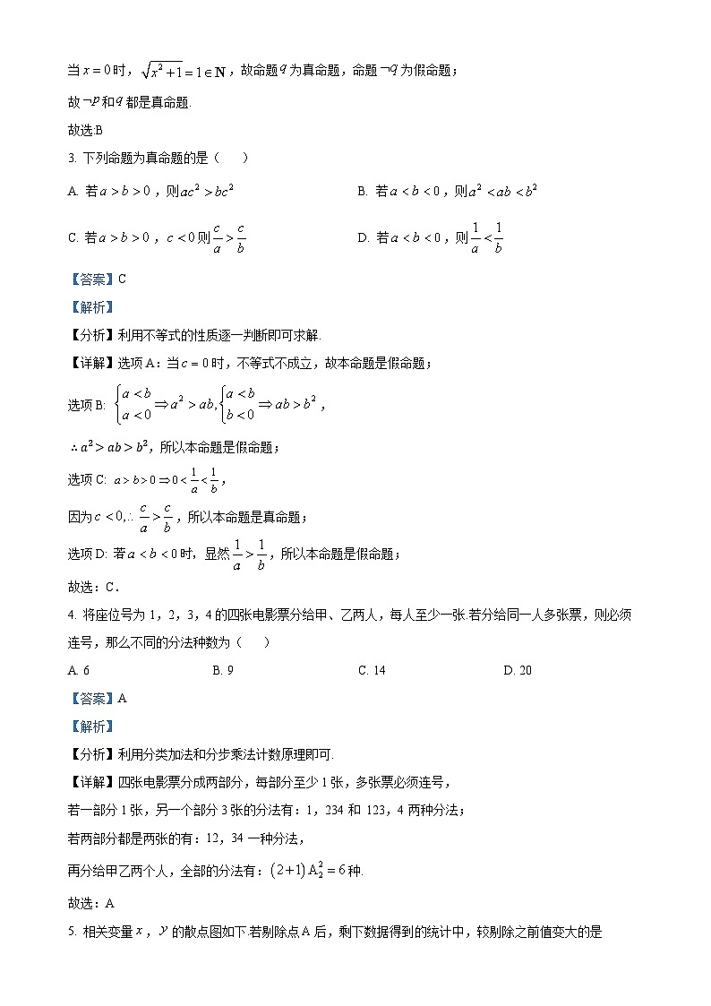 山东省枣庄市2023-2024学年高二下学期7月期末教学质量检测数学试题（解析版）-A4第2页