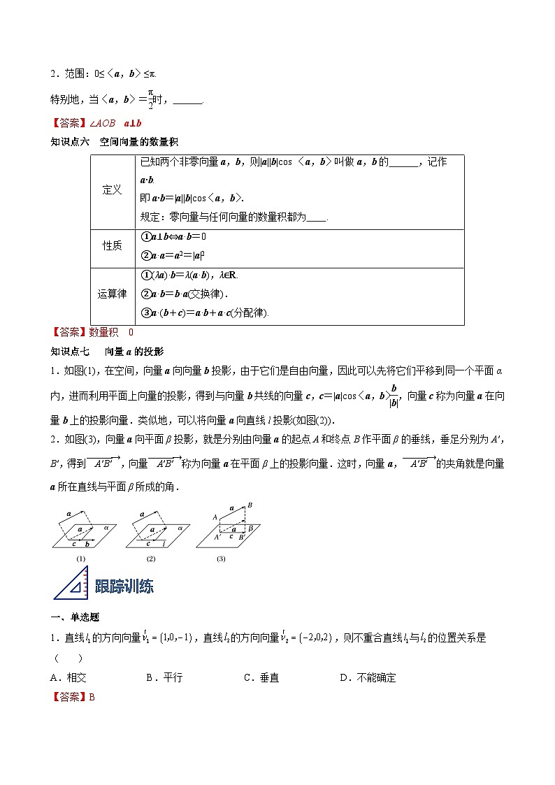 （人教A版）选择性必修一高二数学上册同步学案1.1 空间向量及其运算（解析版）第3页