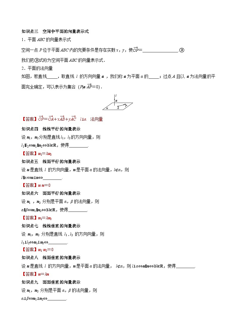 （人教A版）选择性必修一高二数学上册同步学案1.4 空间向量的应用（解析版）第2页