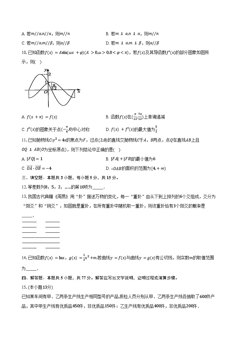 陕西省西安市铁一中学2026届高三上学期第二次月考数学试卷（含答案）第2页