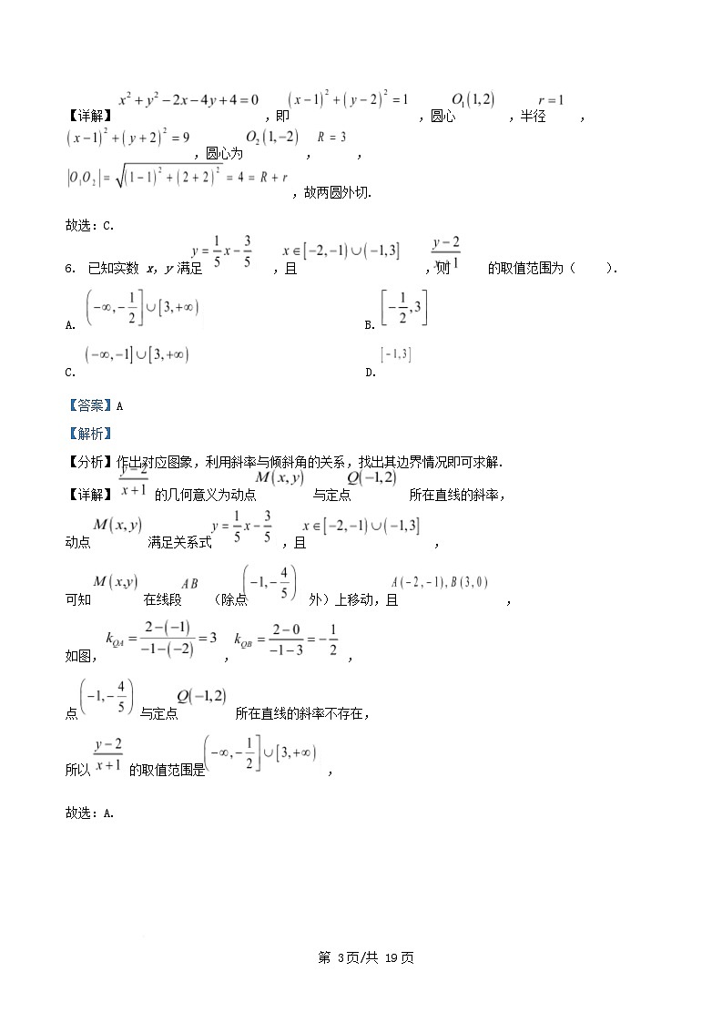 湖南省长沙市2025_2026学年高二数学上学期10月月考试题含解析第3页