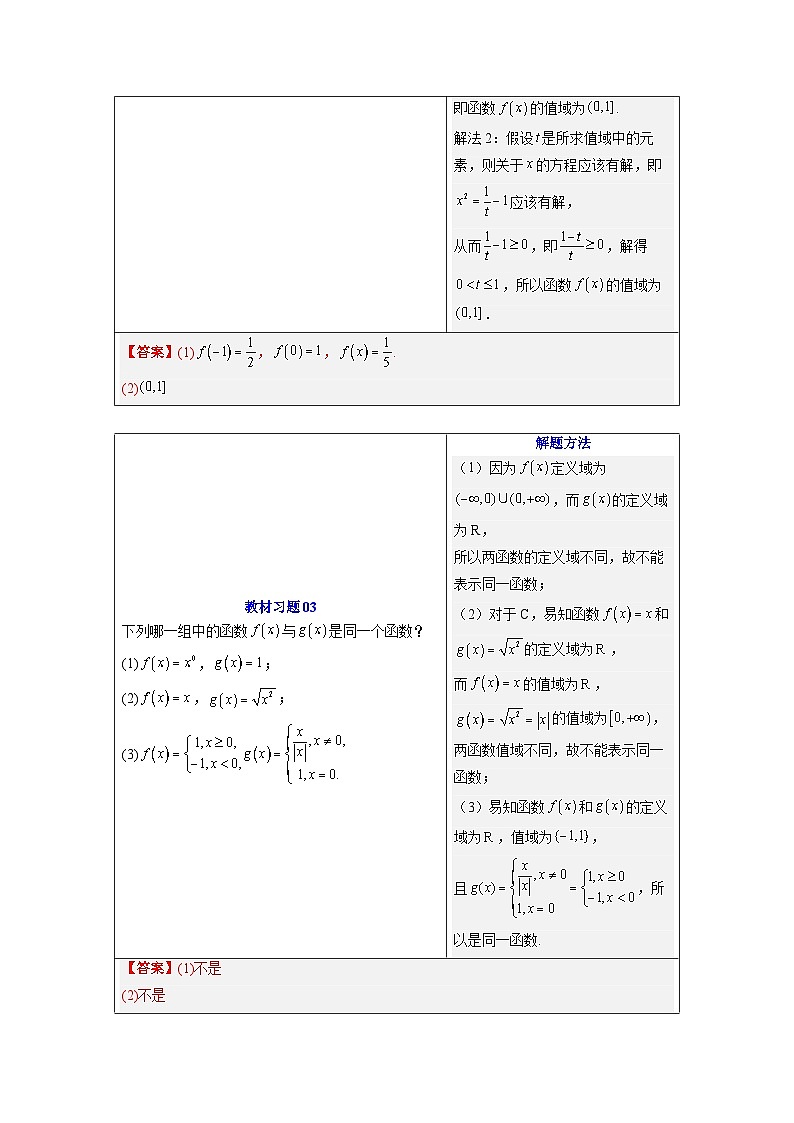 【02-暑假预习】第11讲 函数的概念及其表示（学生版）-2025年新高一数学暑假衔接讲练 (人教A版)第3页