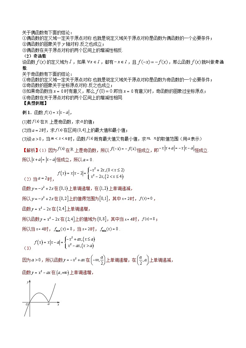 （人教A版）必修第一册高一数学上学期期末考点复习训练专题08 函数的性质：单调性、奇偶性、最大（小）值（解析版）第2页