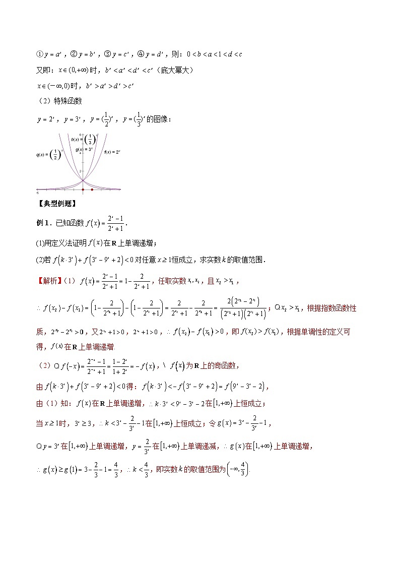 （人教A版）必修第一册高一数学上学期期末考点复习训练专题13 指数函数及其性质（解析版）第2页