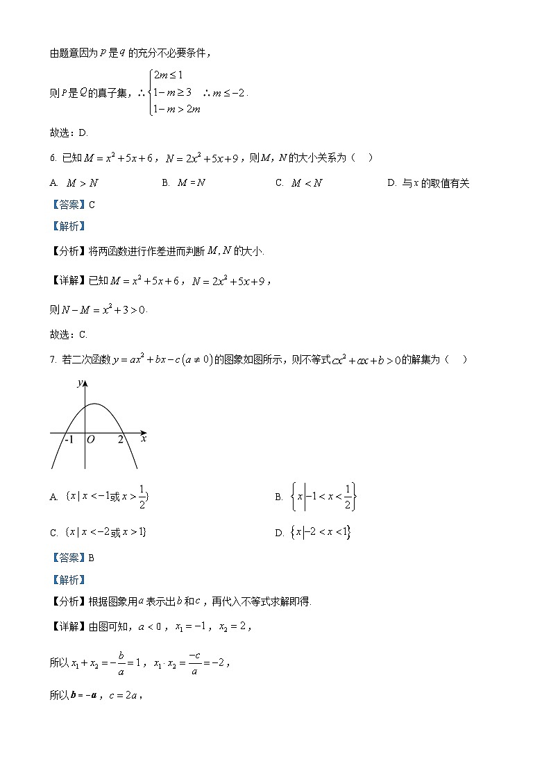 浙江省强基联盟2025-2026学年高一上学期10月联考数学试题（B卷） Word版含解析第3页