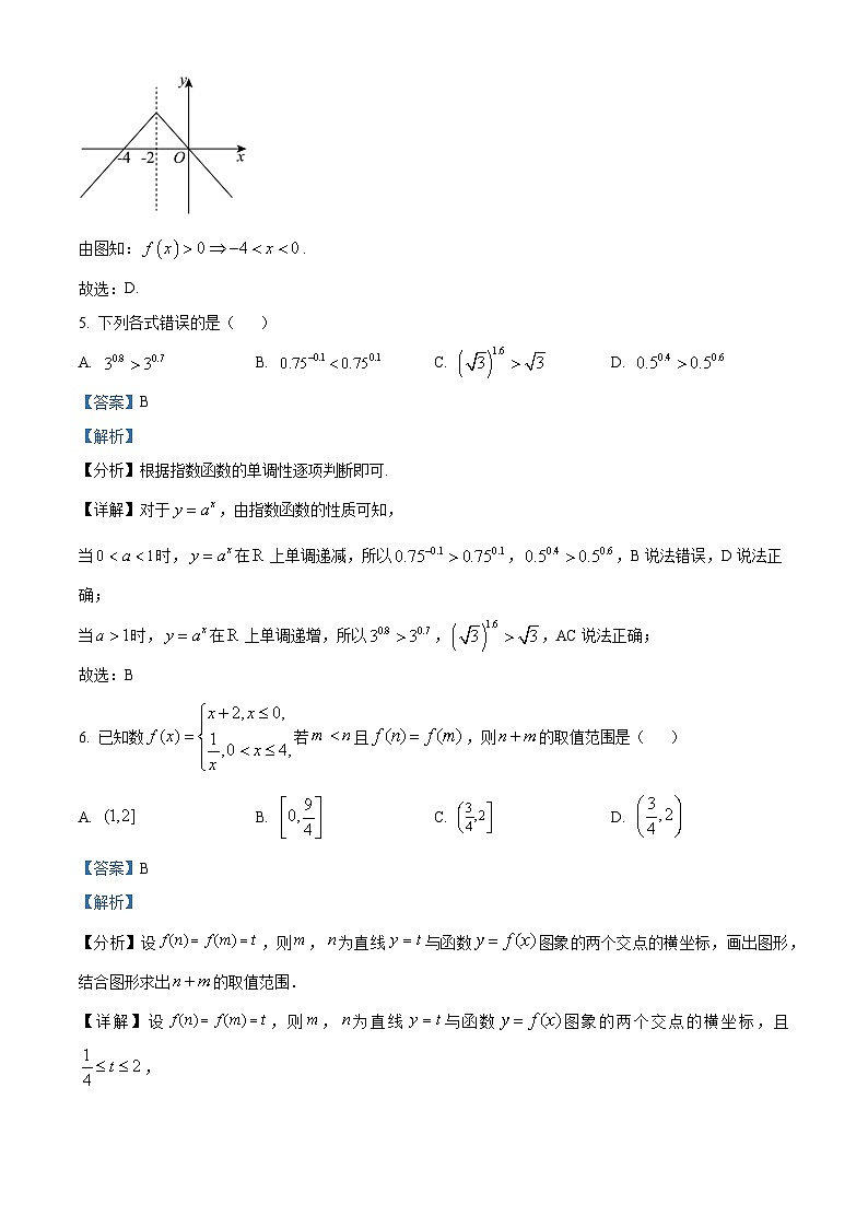 辽宁省沈阳市东北育才中学2024-2025学年高一上学期期中考试数学试题（解析版）第3页