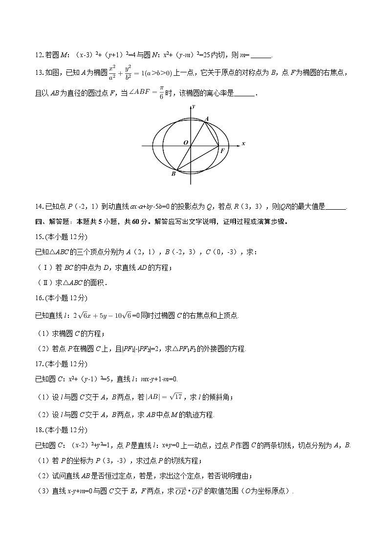 2025-2026学年江西省鹰潭市余江一中高二（上）月考数学试卷（10月份）-自定义类型第3页