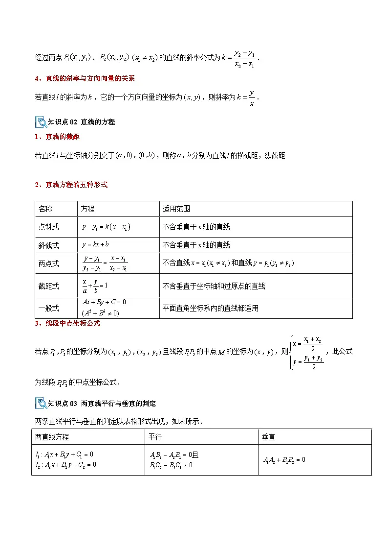 专题03 直线和圆的方程（原卷版）高二数学上学期人教版A版第3页