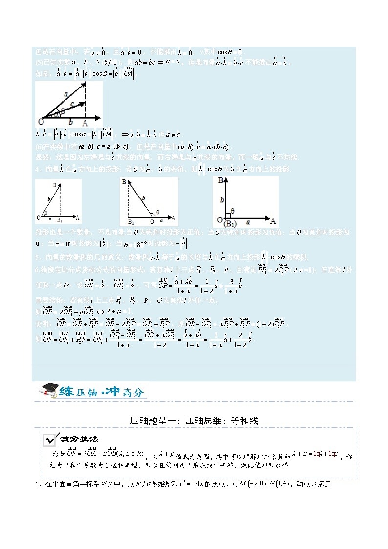 2026年高考数学压轴专项训练压轴题10向量综合（原卷版）第2页