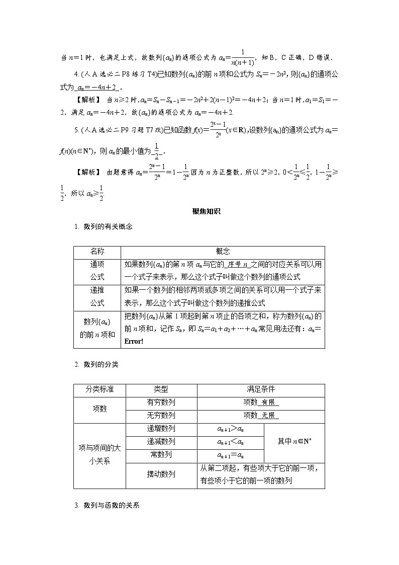 第28讲　数列的概念与简单表示高考数学一轮复习讲义练习第2页