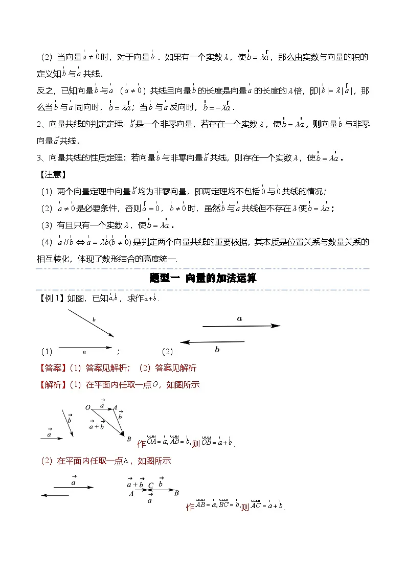 （人教A版）必修二高一数学下学期同步考点讲与练6.2.1-3 向量的运算（解析版）第3页