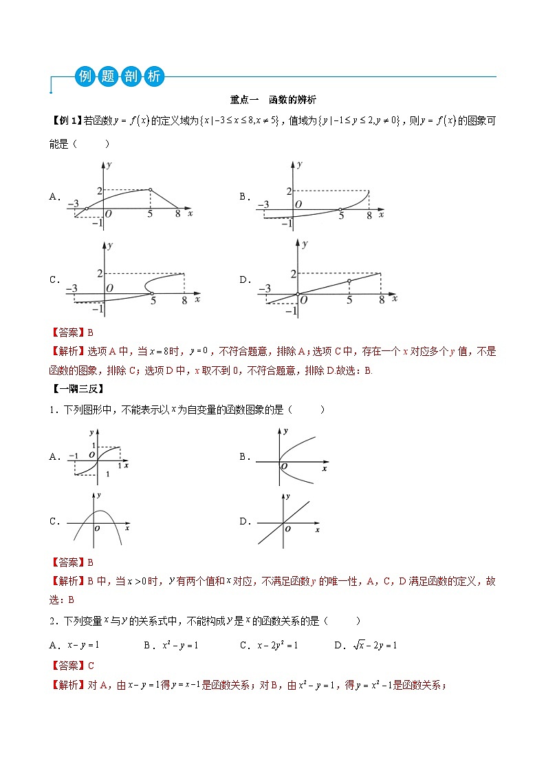 （人教A版）必修一高一数学上学期第3章 函数的概念与性质 章末重难点归纳总结（解析版）第2页
