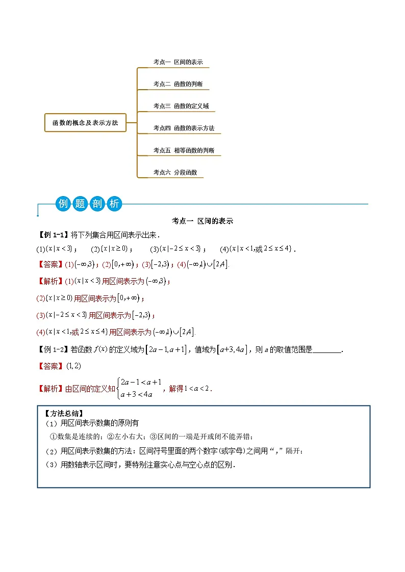（人教A版）必修一高一数学上学期同步考点讲练3.1 函数的概念及表示（解析版）第3页