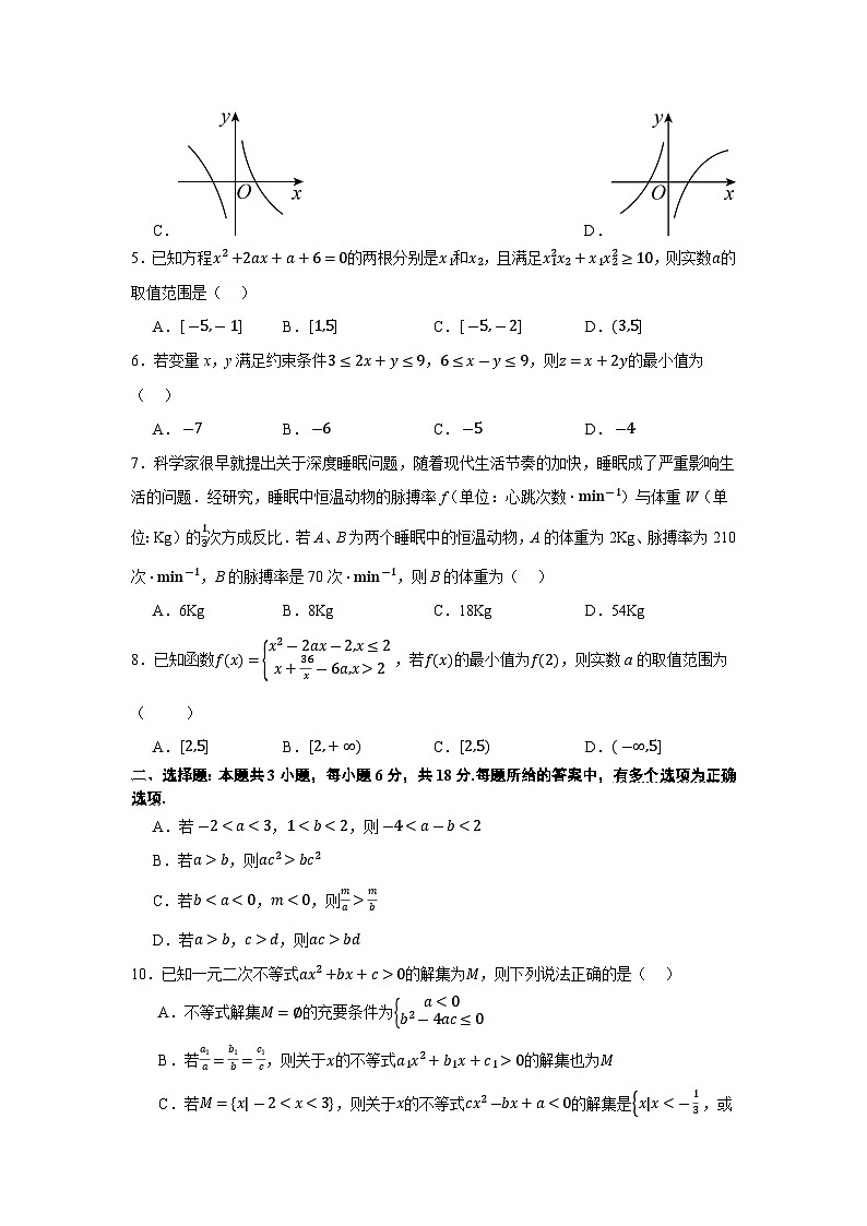 山西省运城市运城中学2025-2026学年高一上学期11月期中数学试题第2页