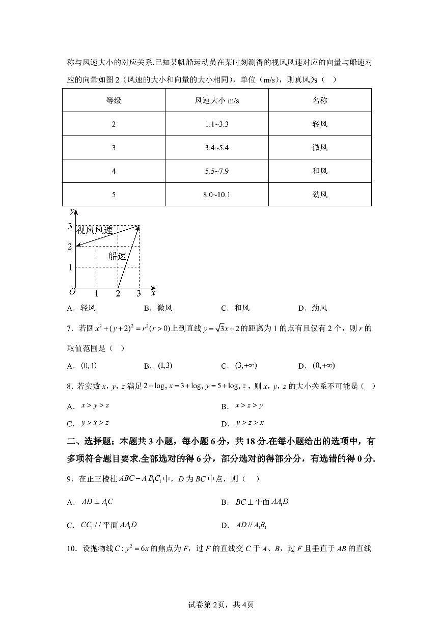 【安徽】2025年高考全国一卷数学高考真题解析第2页