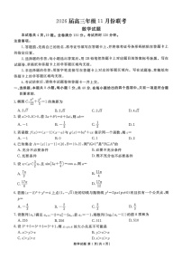 广东衡水金卷2025-2026学年高三上学期高考模拟11月考试数学试卷
