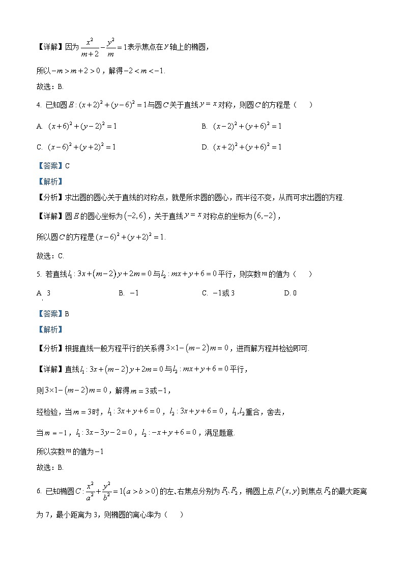 安徽省合肥市A10联盟2025-2026学年高二上学期11月期中考试数学试题 Word版含解析第2页