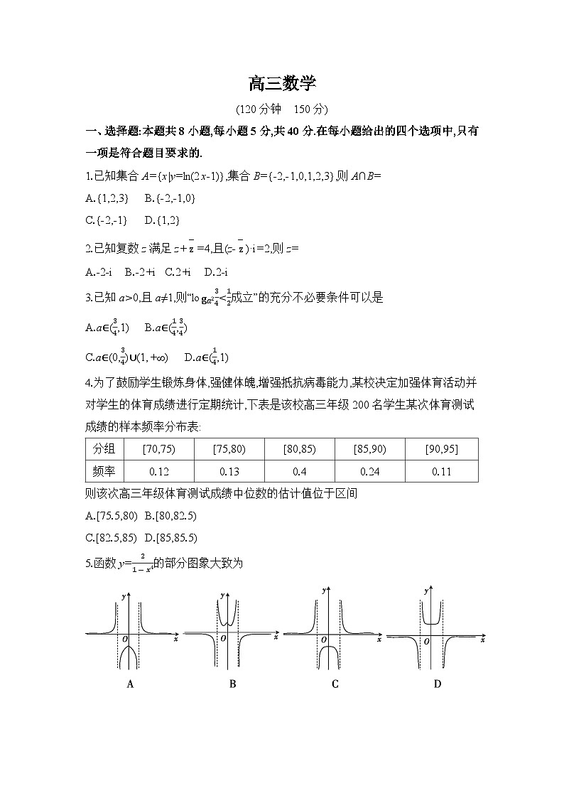 安徽省临泉第二中学2024-2025学年高三上学期12月月考数学试题第1页