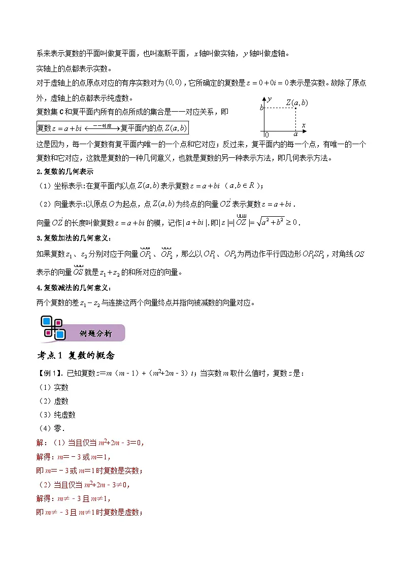 （人教A版）必修第二册高一数学下册期末复习训练专题07 复数及其运算（解析版）第3页