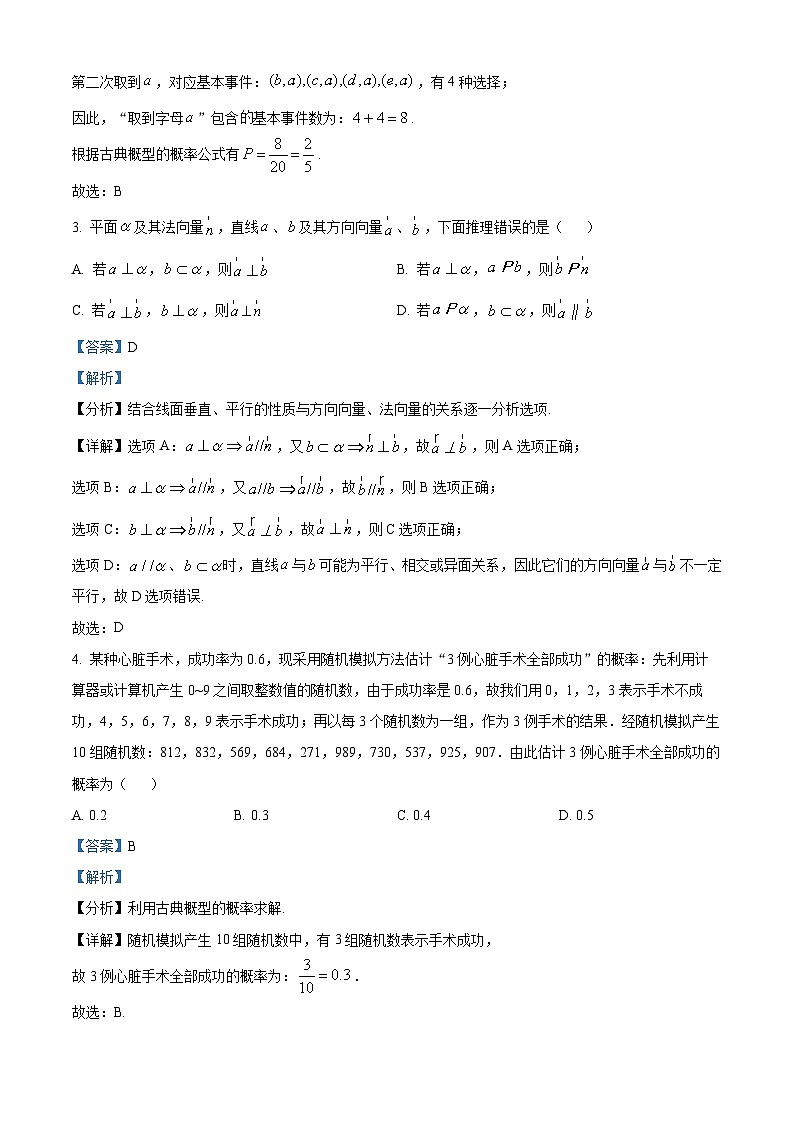 四川省成都市第十二中学(四川大学附属中学)2025-2026学年高二上学期期中考试数学试题 Word版含解析第2页