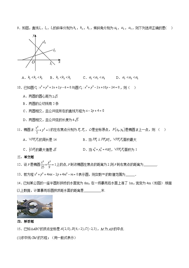 江苏省淮安市重点高中2025-2026学年高二上学期第一次10月学情调研数学测试（含答案）第2页
