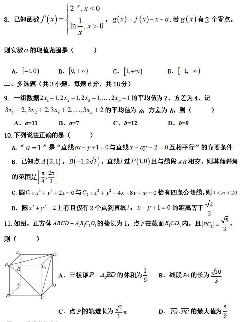 黑龙江省佳木斯市桦南县第一中学2024-2025学年高二上学期期末考试数学试题第2页